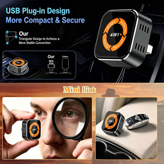 Auto-A6 Modle Wireless CarPlay/Android Auto Adapter