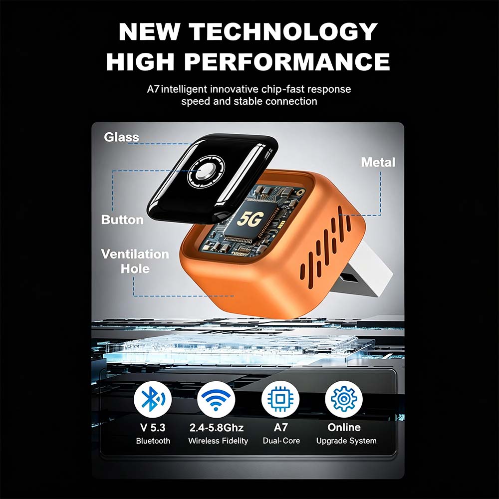 Auto-A2 Modle Wireless CarPlay/Android Auto Adapter
