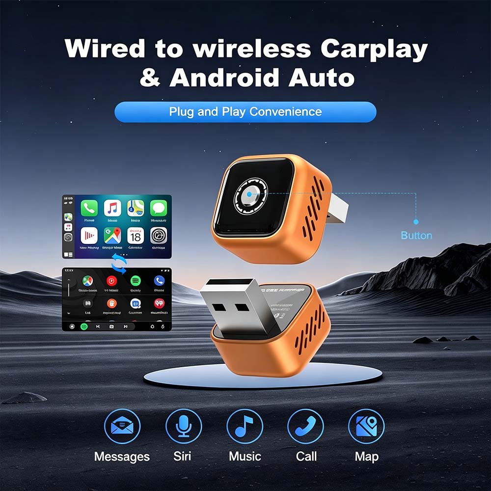 Auto-A2 Modle Wireless CarPlay/Android Auto Adapter