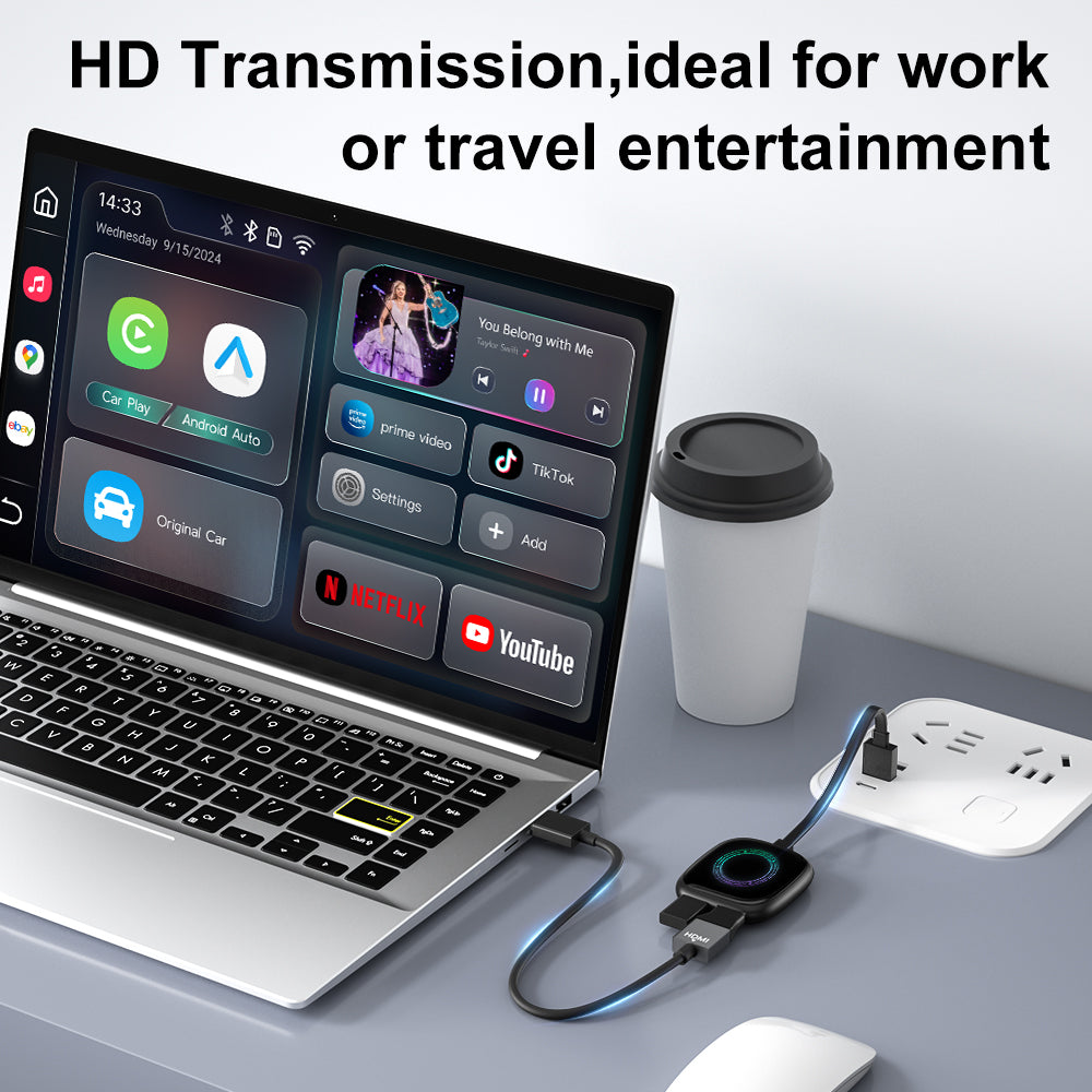 Auto-A8 Modle Wireless CarPlay/Android Auto Adapter