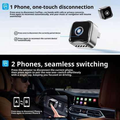 Auto-A4 Modle Wireless CarPlay/Android Auto Adapter