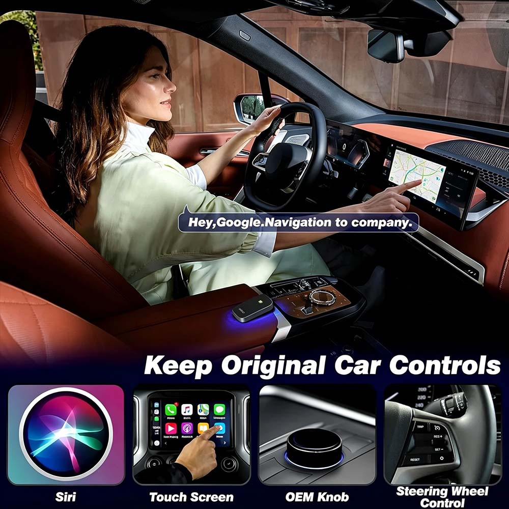 Auto-A2 Modle Wireless CarPlay/Android Auto Adapter