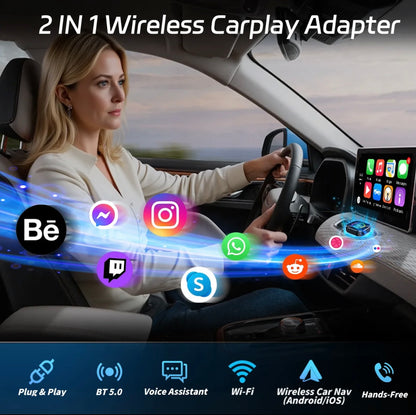 Auto-A1 Modle Wireless CarPlay/Android Auto Adapter