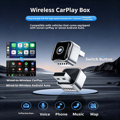 Auto-A4 Modle Wireless CarPlay/Android Auto Adapter