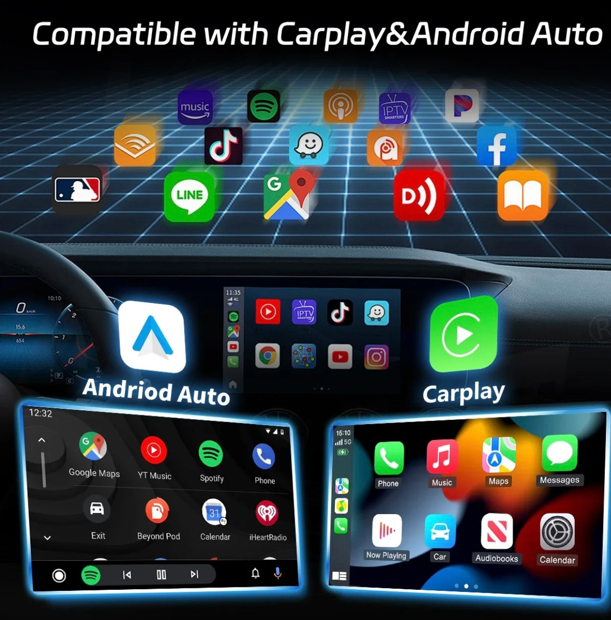 Auto-A1 Modle Wireless CarPlay/Android Auto Adapter