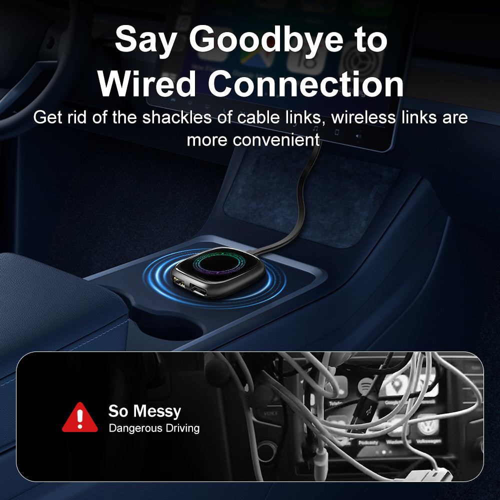 Auto-A8 Modle Wireless CarPlay/Android Auto Adapter
