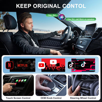 Auto-A7 Modle Wireless CarPlay/Android Auto Adapter