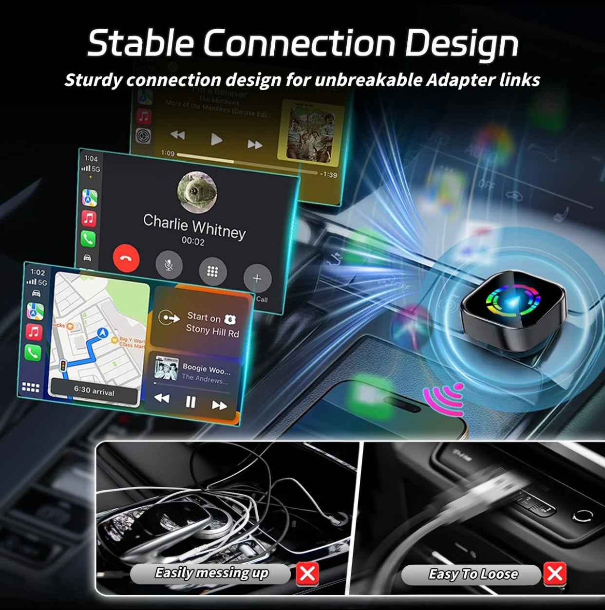 Auto-A1 Modle Wireless CarPlay/Android Auto Adapter